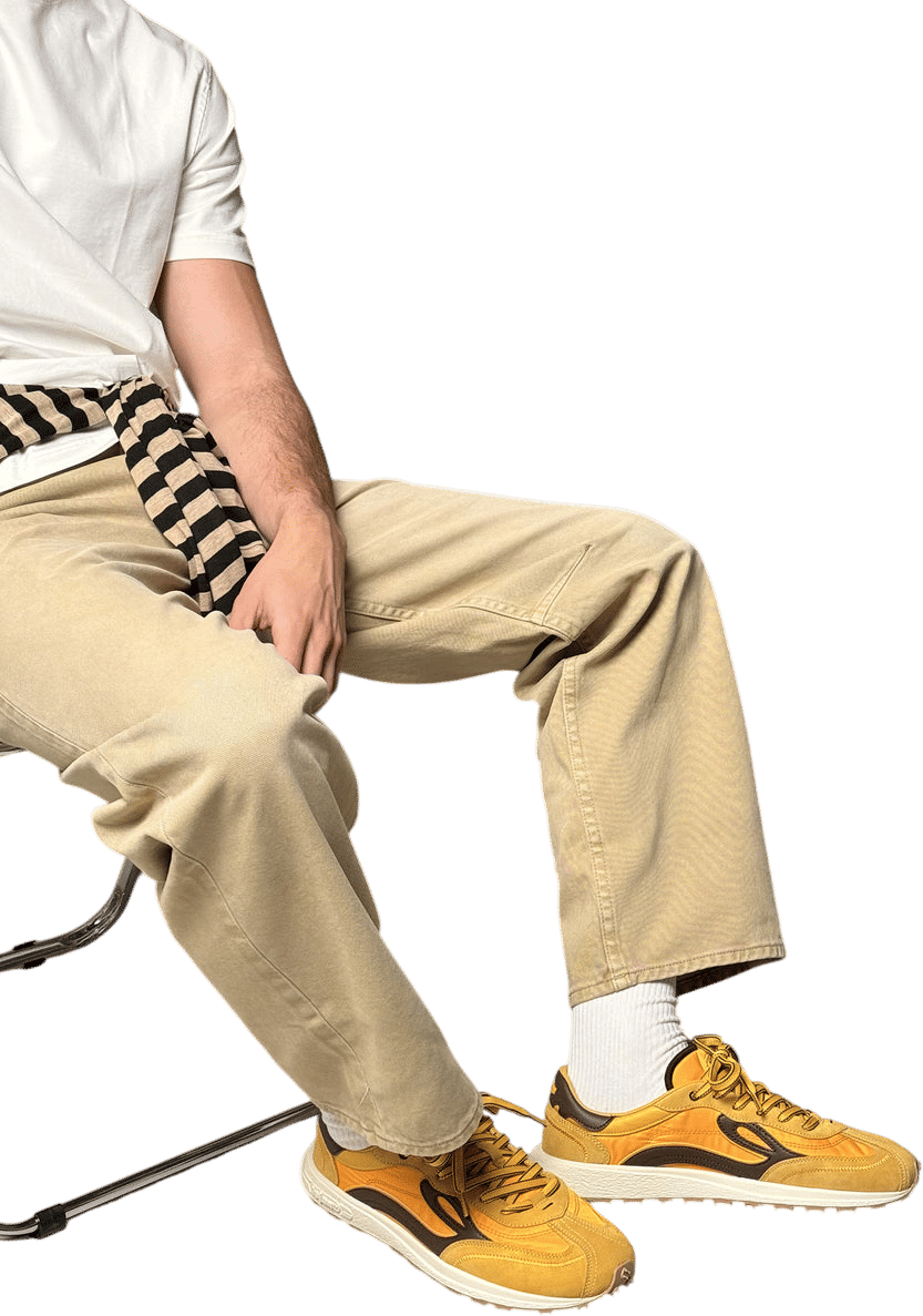 Lejan Melrose Yellow Barefoot Sneaker