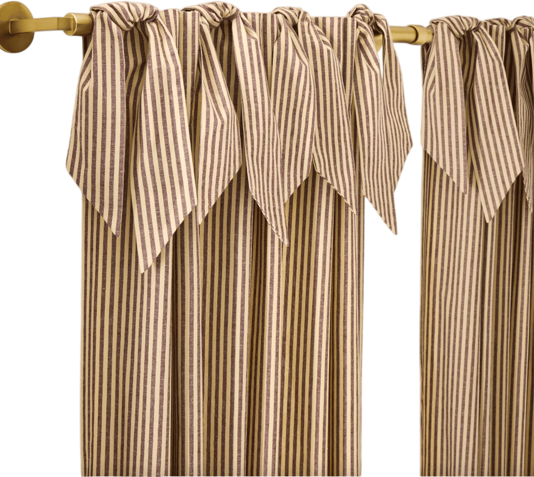 Pierce & Ward Cotton Linen Stripe Curtain