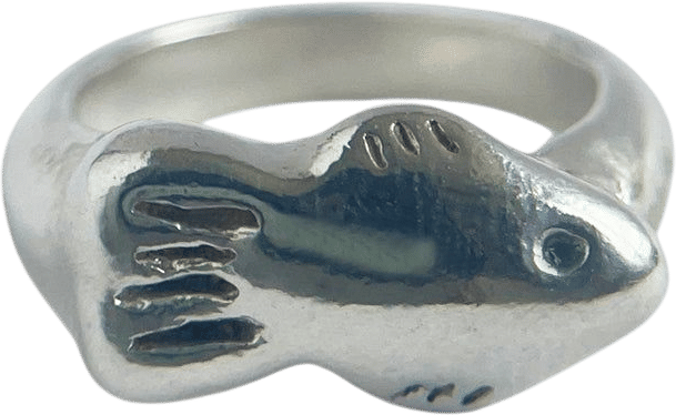 Pupari El Pez Fish Ring - Silver