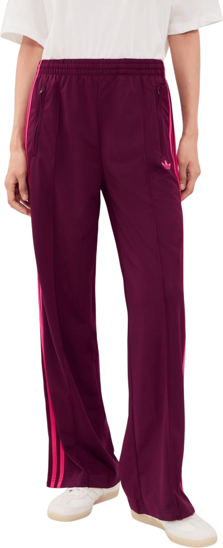Burgundy and Red Track Pants