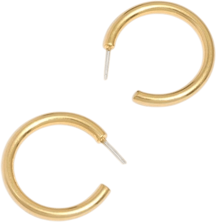 Madewell medium gold hoops