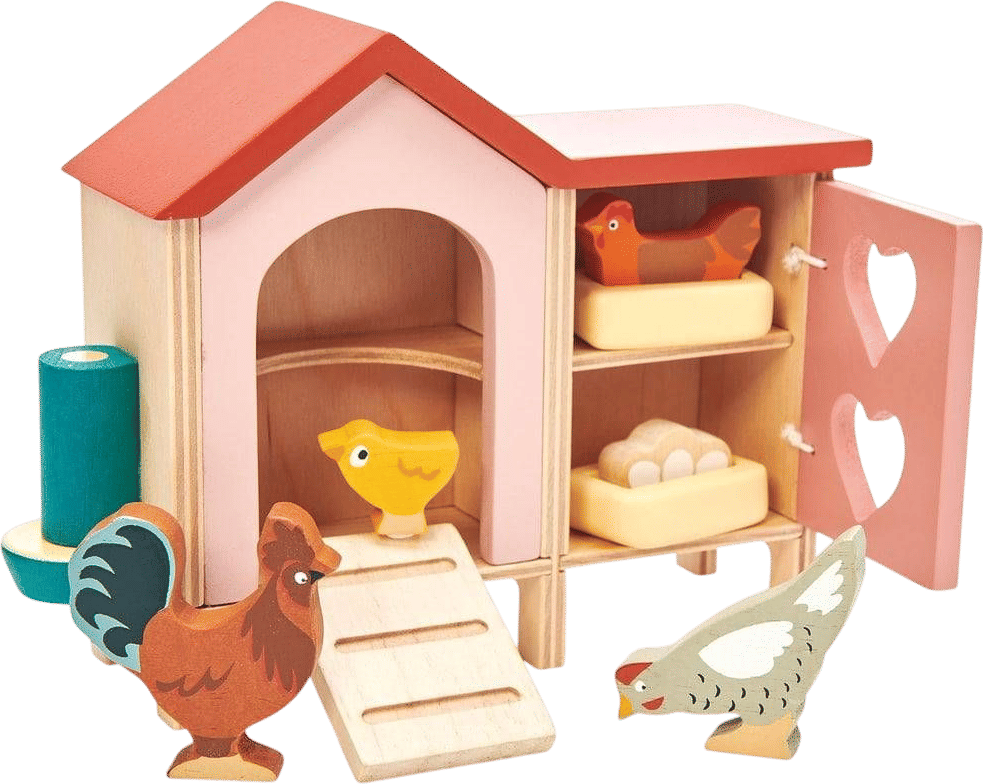 Bella Luna Toys Wooden Toy Chicken Coop
