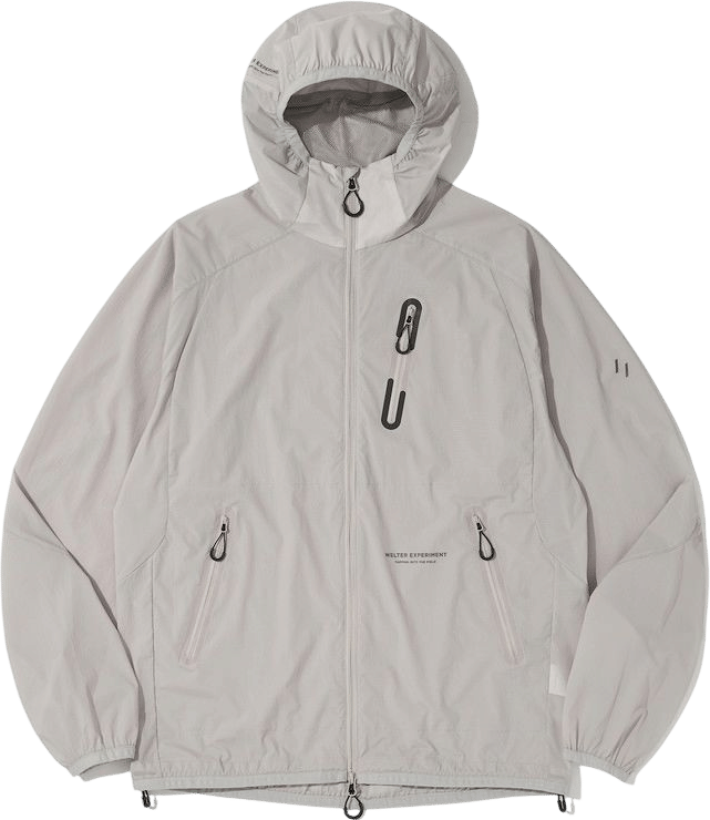 LIGHT PACKABLE WINDBREAKER_LIGHT GRAY_WOL059 : WELTER EXPERIMENT - USUAL OUTDOOR WEAR