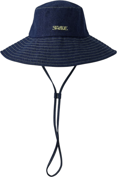 Wide Brim Denim Hat UPF50+