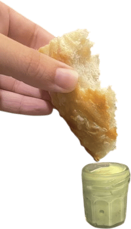 Sourdough and Garlic Scape Butter