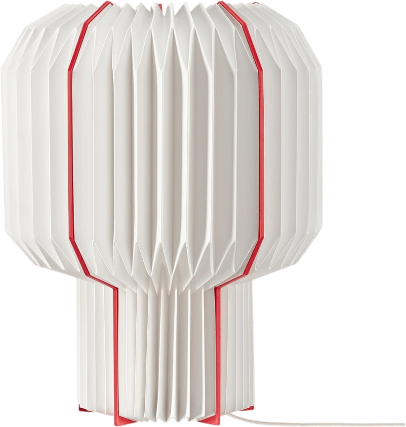 STRÅLA Table lamp, white/red