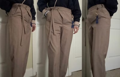 Hidden Banding Sapok Slacks (Beige)