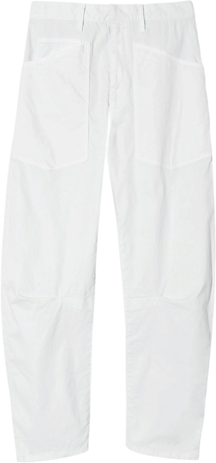 Nili Lotan Shon Barrel Leg Cotton Pant
