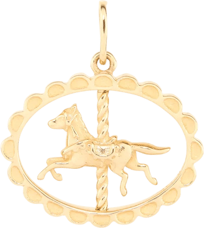 Carousel Horse Spinner Charm