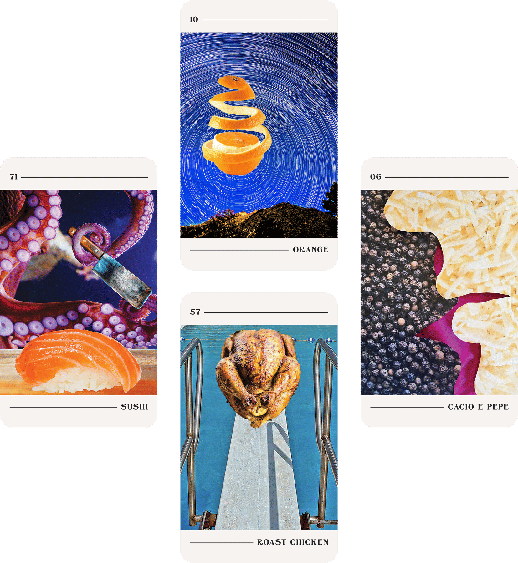 cacio e pepe tarot deck