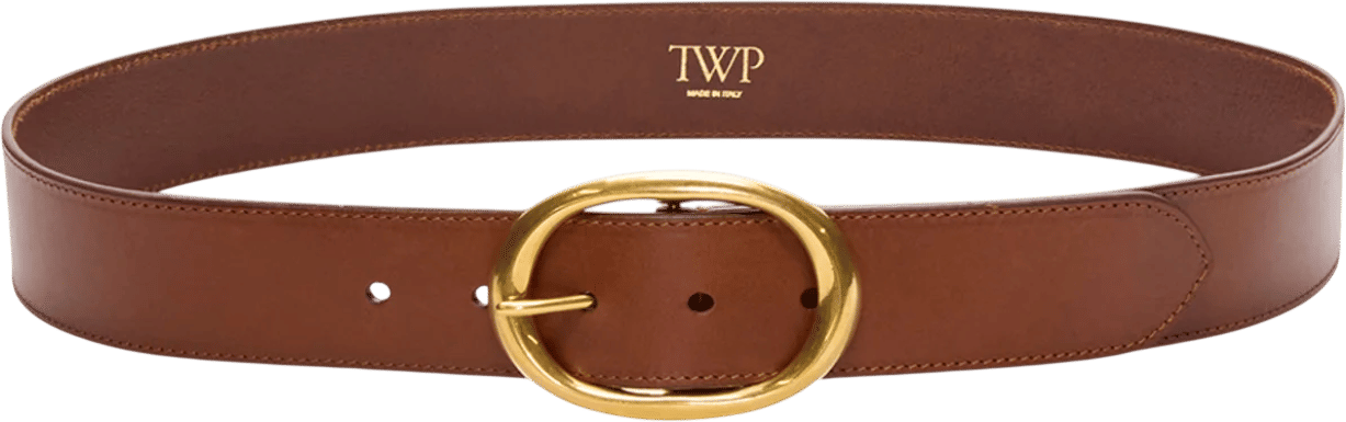 TWP Wide Belt in Leather