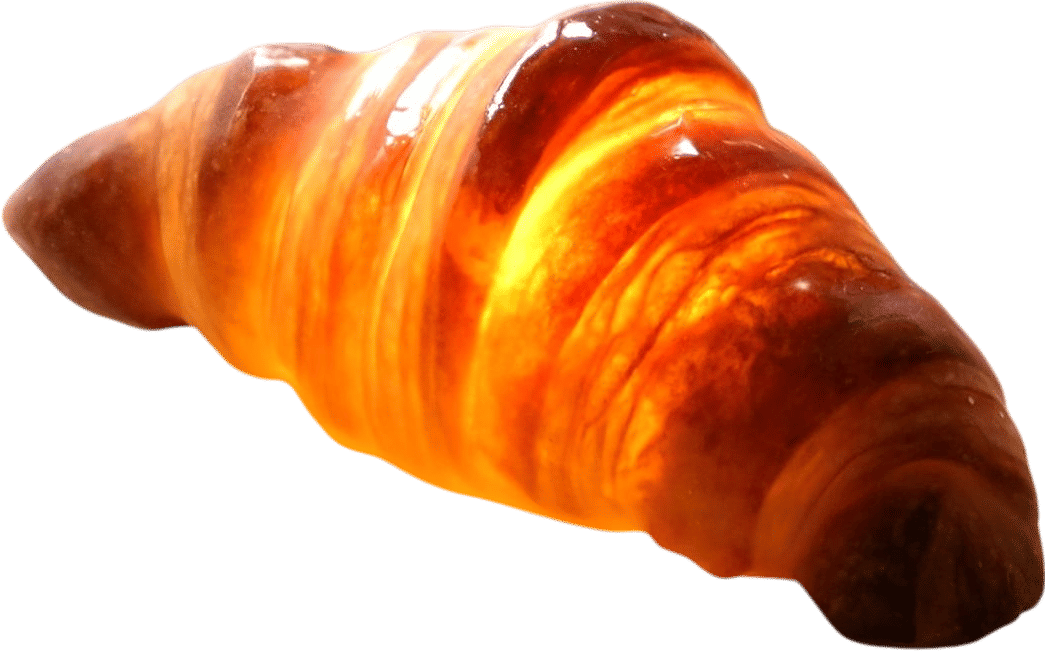 Croissant Bread Lamp (Battery Powered LED Light)