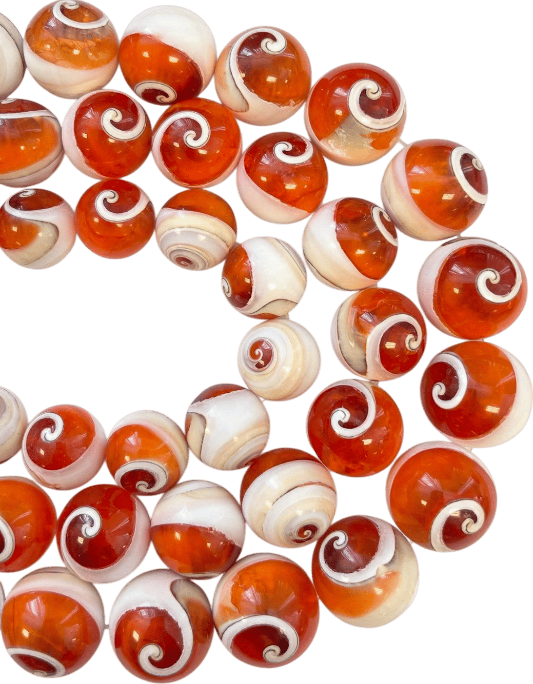 Natural Shell Gemstone Beads (18mm, 20mm, 22mm)