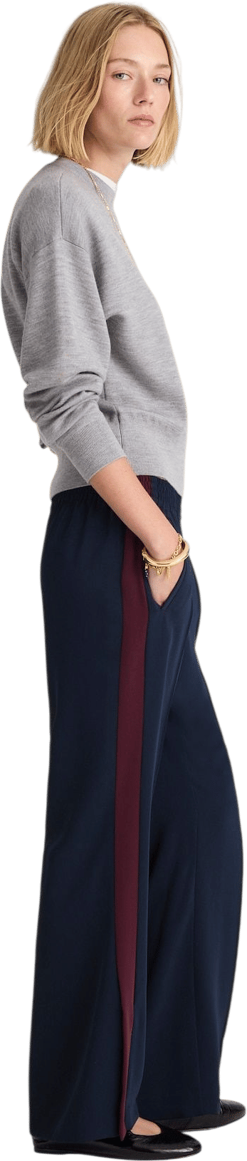 Pull-On Bootcut Track Pant