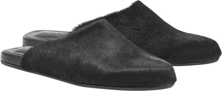 ancient greek sandals the slipper black