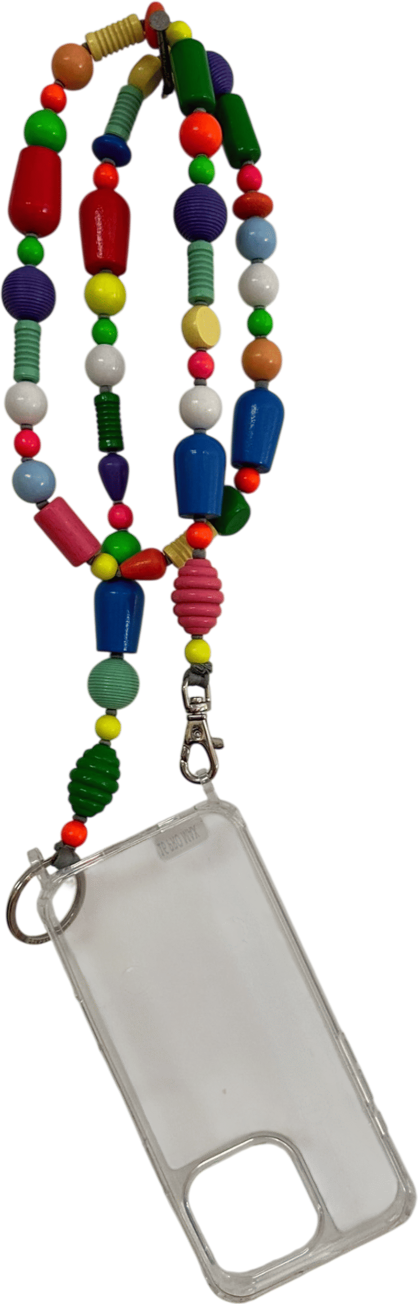 Perlin mix phone necklace