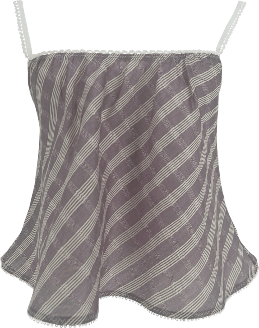 The Perfect Tank in Purple and White Plaid