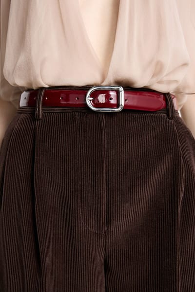 Mija Lacquer Silver Belt