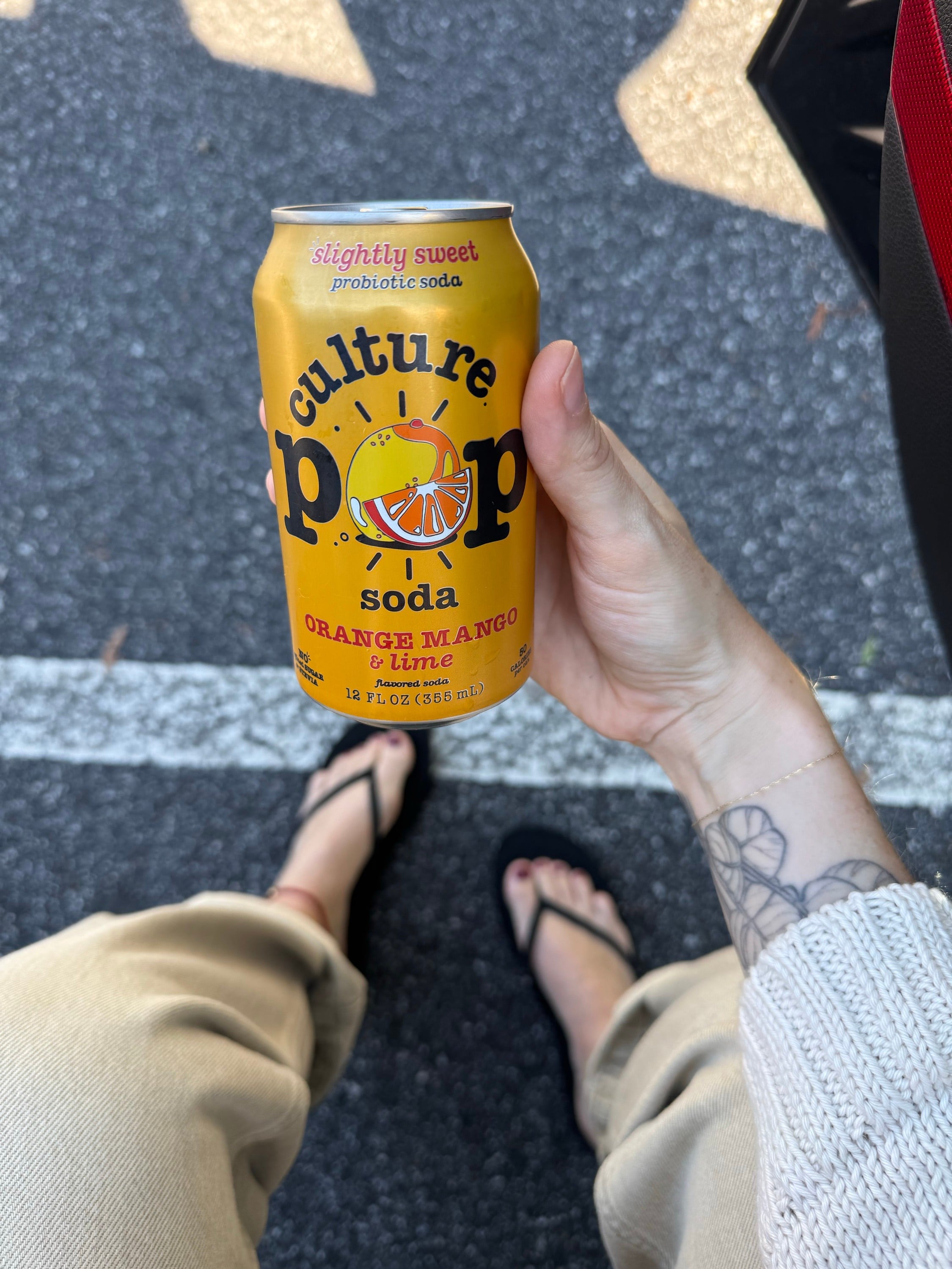 Culture Pop orange mango & lime soda