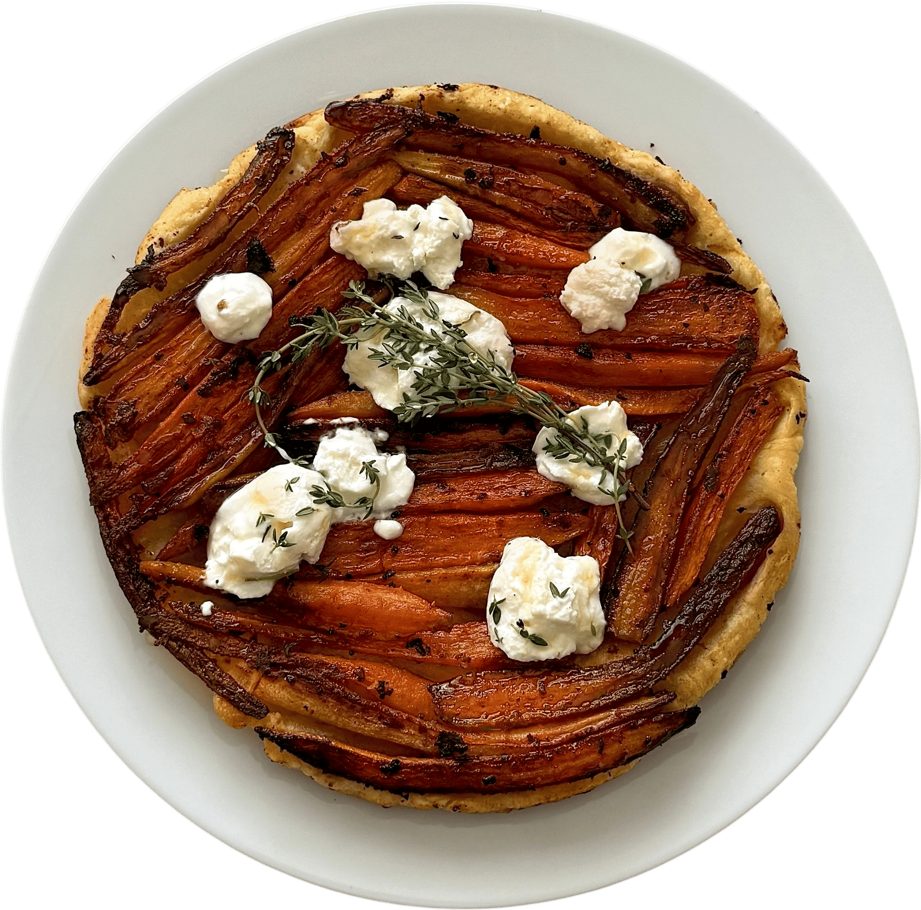 Carrot Tarte Tatin with Whipped Feta