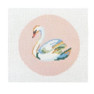 Swan Printed Needlepoint Canvas