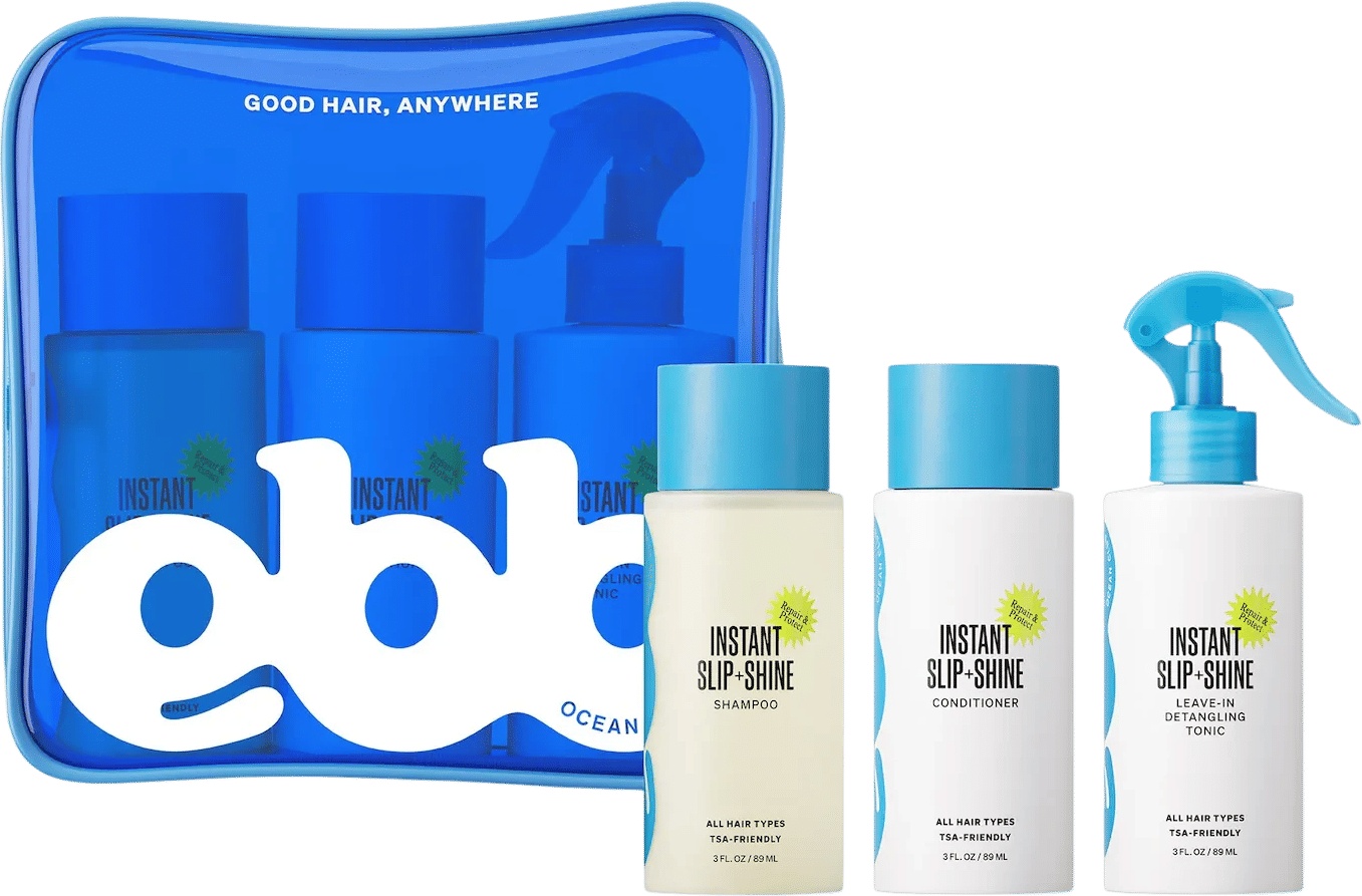 Ebb Ocean Club Mini Instant Slip & Shine Hydrating Hair Set