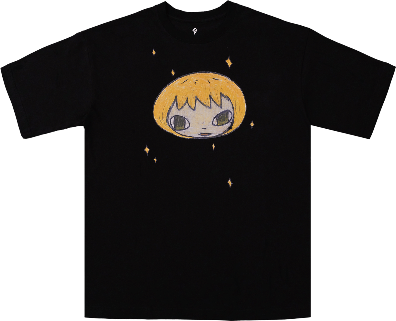 Yoshitomo Nara Glitter Star T-shirt (Yuz Black)