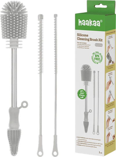 Silicone Multipurpose Bottle & Cleaning Brush Kit