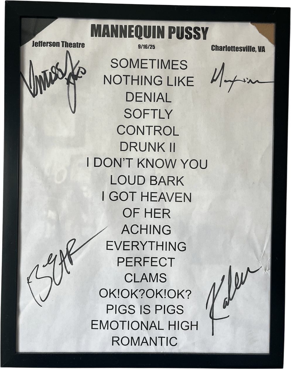 Concert Memorabilia