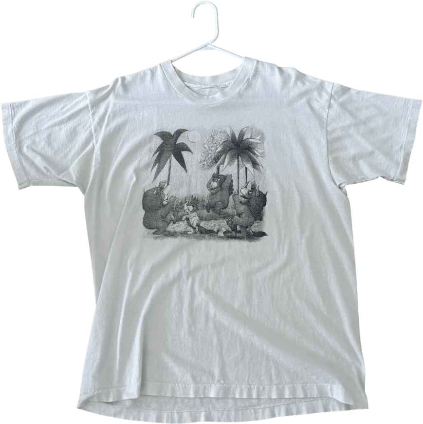 Where The Wild Things Are White Tee Shirt XL