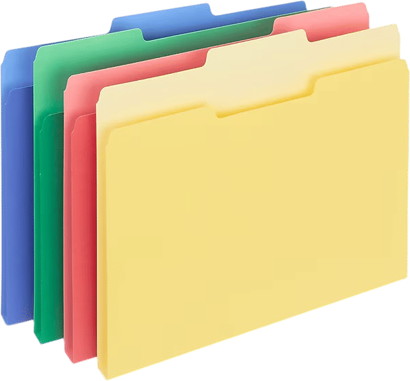 Assorted Color File Folders