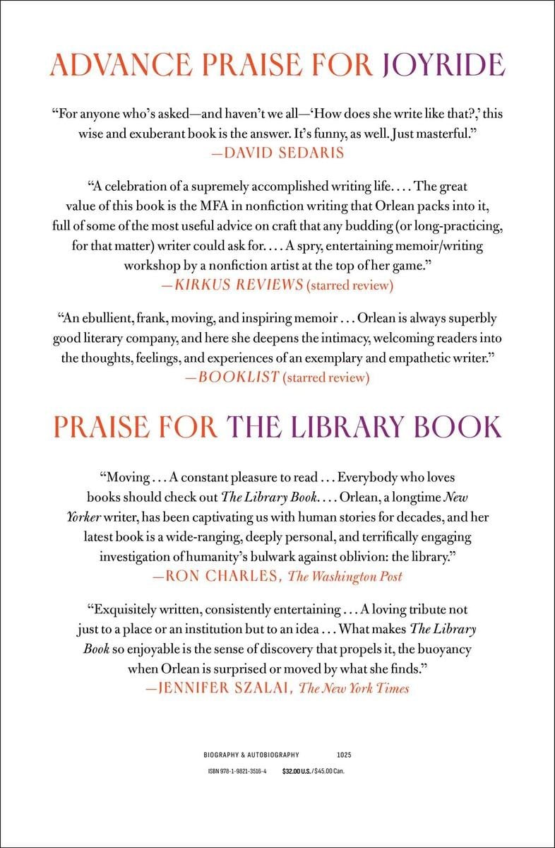 Joyride: A Memoir (Susan Orlean)
