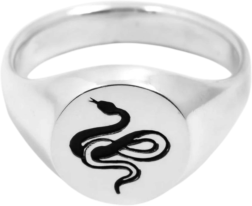 Michele Varian Snake Signet Ring