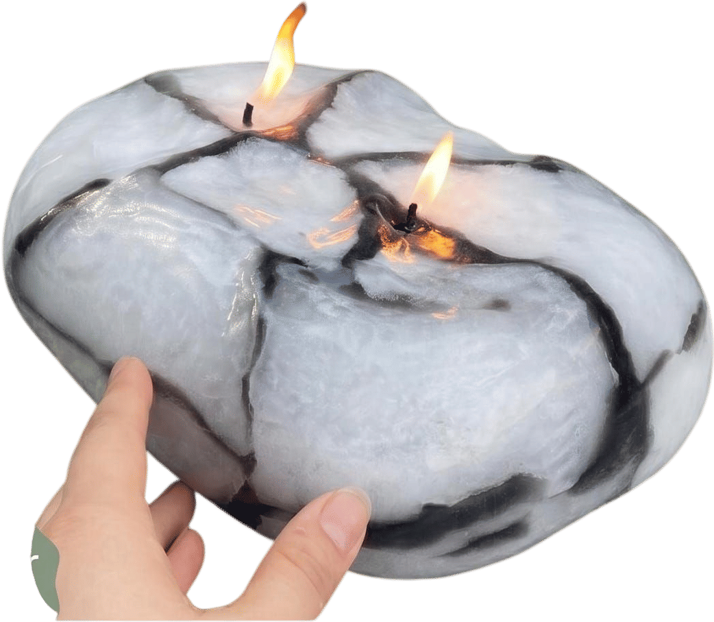 Stone Pebble Candle Making Course | Learn DIY Rock Candles | Video Tutorial + PDF | Beginner
