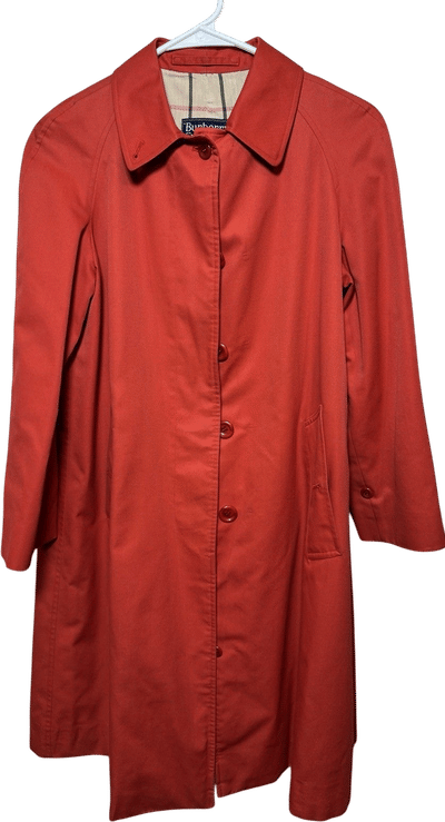 Vintage Burberrys Red Trench Coat