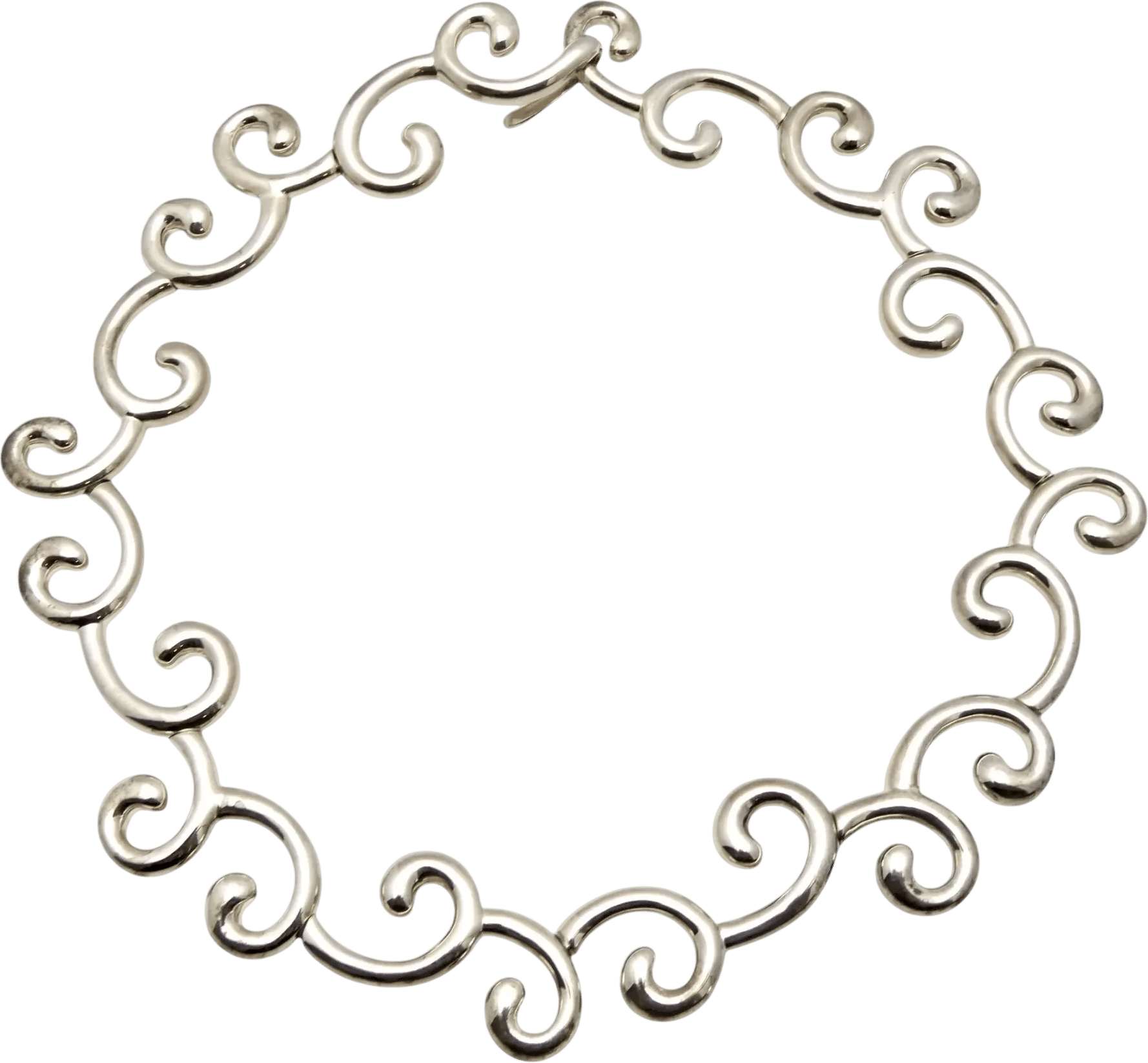 AC Studio Sterling Silver Organic Waves Necklace