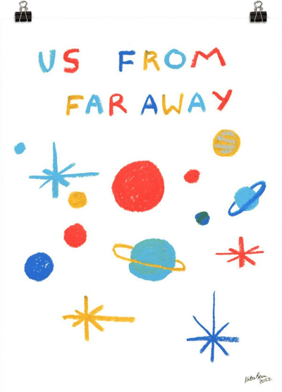 Us From Far Away Art Print