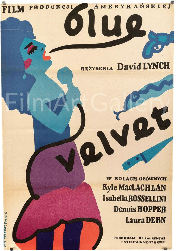 Polish Blue Velvet Poster by Jan Mlodozeniec