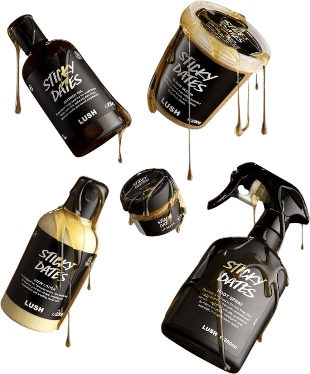 lush sticky dates body wash