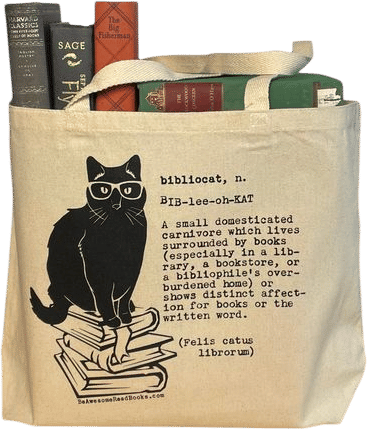 books in tote bags