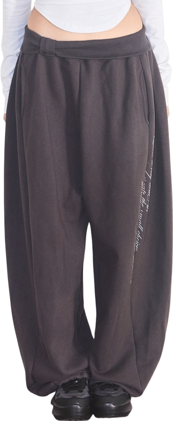 Lace Ribbon Sweatpants
