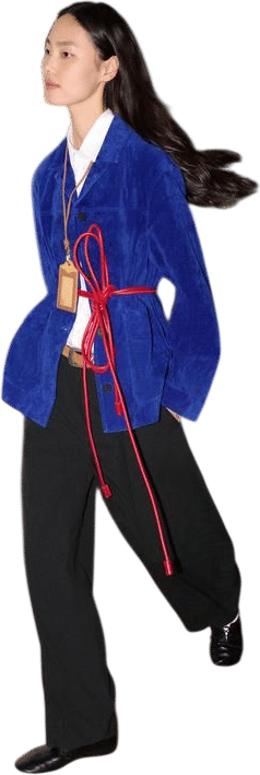 Cobalt Blue Suede Jacket