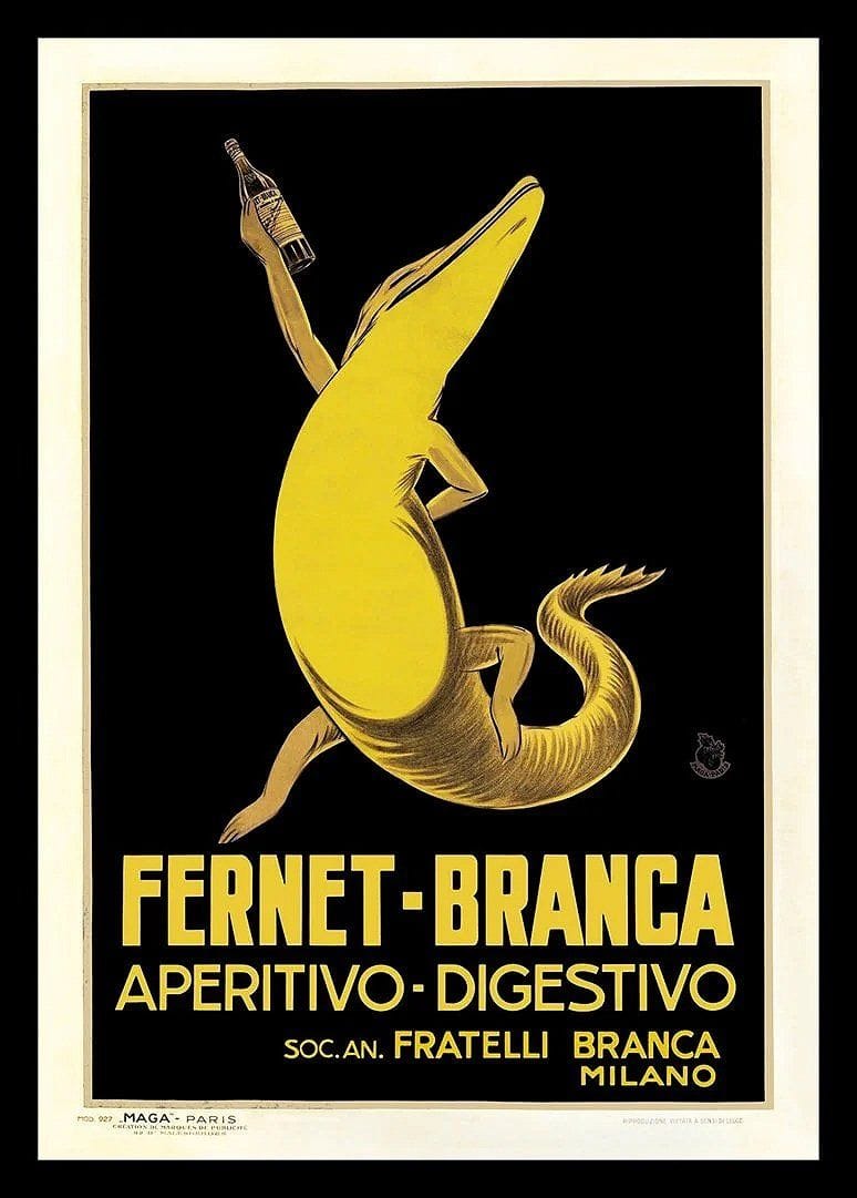 Fernet-Branca Crocodile Poster