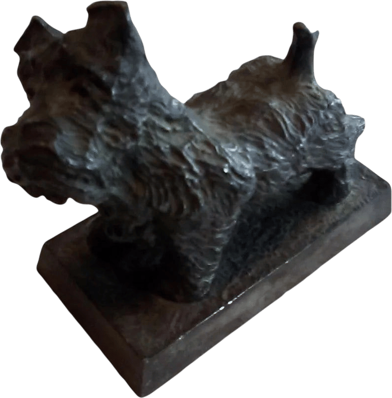 Early 20th Century "Vintage Scottish Dog Sculpture"