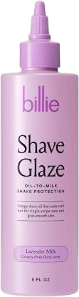 Billie Shave Glaze Shave Oil, Lavender Milk, 8 oz