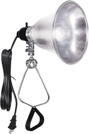 Simple Deluxe Clamp Lamp Light 60 Watt with 5.5 Inch Aluminum Reflector (no Bulb Included), 6 Feet Cord, 1 Pack, Black
