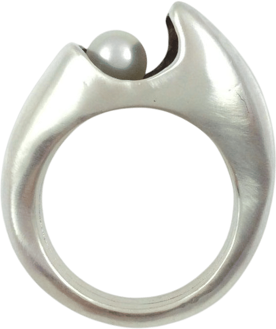 StonedAdornments Pearl Ring Sterling Silver MauiWave