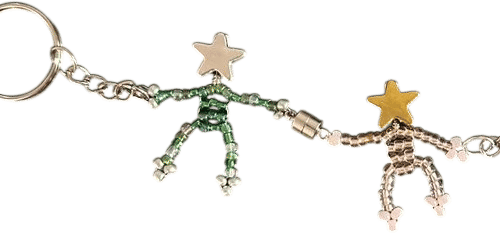star man keychains