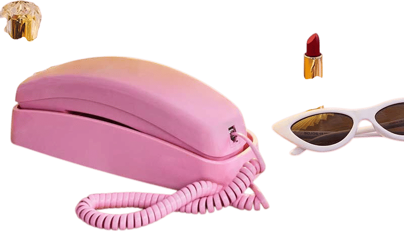 Ooma Pink Retro Phone