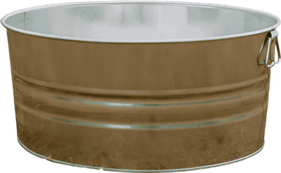 17 Gallon Galvanized Steel Tub